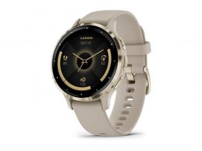 Garmin Venu 3S francia szürke-krémarany, szilikon szíjjal okosóra