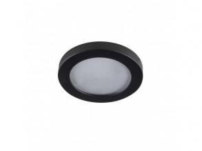 LED lámpatest , spot keret , süllyesztett , kerek , GU10 , fekete , IP44 , FLINI
