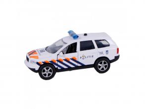 2-Play hátrahúzható fém rendőrségi autó fénnyel és hanggal - NL