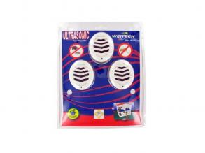 Weitech Ultrahangos kártevő riasztó 45m2, 3db/csomag /hálózatról működik