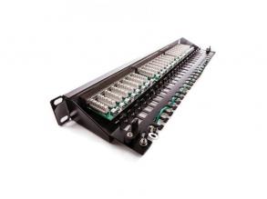 KE-Line Giga KOMPAKT 24port CAT5E árnyékolt patch panel RJ45/s