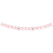 Lányoknak party girland, rózsaszín, 166 cm