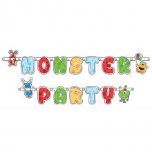 Monsterparty dekorációs felirat