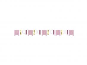 Miffy girland, pink - 4 méter