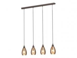 EGLO , 39507 , SIRACUSA , függeszték , E27 , 4X60W , IP20 , vörösréz színű