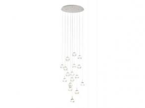 EGLO , 39547 , MONTEFIO 2 , függeszték , 3000 K , LED , 17X5W , Yes , IP20 , fehér, átlátszó
