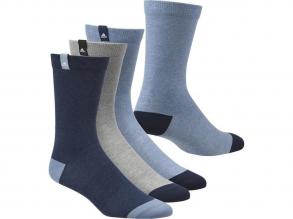 Per La Crew T 3 Pár Adidas unisex szürke/kék színű training zokni