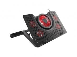 Genesis Oxid 550 17,3" LED-es 5 ventilátoros fekete-piros notebook hűtőpad