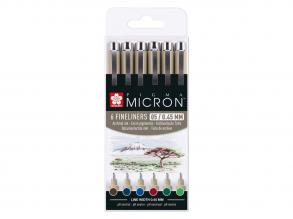 Sakura Pigma Micron 05 6 földszínű tollkészlet