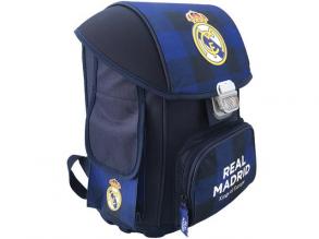 Real Madrid kockás anatómiai iskolatáska, hátizsák