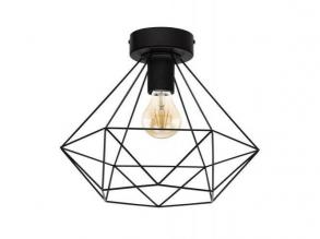 LED lámpa , mennyezeti , E27 , acél , fekete , EGLO , TARBES , 43004