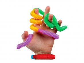 Fidget Pop Tubes - Rugalmas csövek, 3db