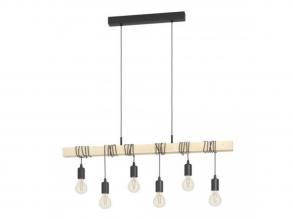EGLO , 43513 , TOWNSHEND , függesztett lámpa , E27 , 6X60W , IP20