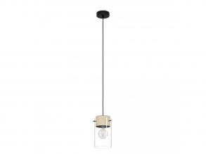 EGLO , 43545 , MADRESELVA , függesztett lámpa , E27 , 1X28W , IP20 , barna, átlátszó
