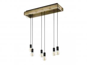 EGLO , 43592 , WOOTTON , függesztett lámpa , E27 , 6X40W , IP20