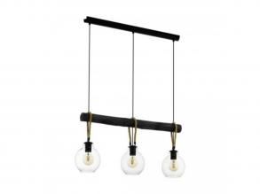 EGLO , 43618 , RODING , függesztett lámpa , E27 , 3X40W , IP20 , átlátszó