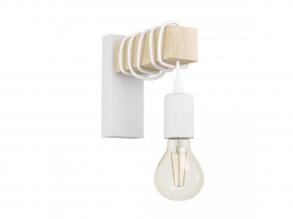 EGLO , 43706 , TOWNSHEND , fali lámpa , E27 , 1X10W , IP20 , barna