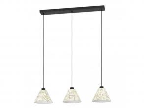 EGLO , 43943 , OXPARK , függesztett lámpa , E27 , 3X25W , IP20 , fehér, zöld