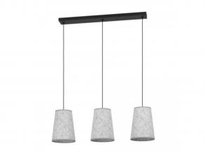 EGLO , 43985 , ALSAGER , függesztett lámpa , E27 , 3X40W , IP20 , szürke