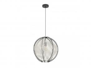EGLO , 44006 , WAVERTON , függesztett lámpa , E27 , 1X40W , IP20 , fehér, fekete