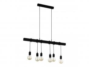 EGLO , 44062 , TOWNSHEND , függesztett lámpa , E27 , 6X40W , IP20 , fekete