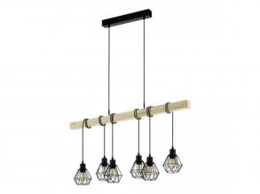 EGLO , 44076 , TOWNSHEND 5 , függesztett lámpa , E27 , 6X60W , IP20