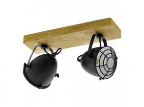 EGLO , 44092 , GATEBECK , spot lámpa , E14 , 2X40W , IP20 , fekete