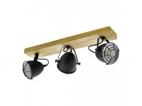 EGLO , 44093 , GATEBECK , spot lámpa , E14 , 3X40W , IP20 , fekete