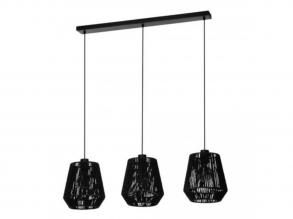 EGLO , 44106 , PERSLEY , függesztett lámpa , E27 , 3X60W , IP20 , fekete