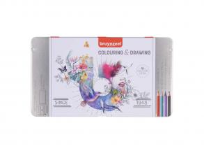 Bruynzeel nagy festő- és rajzkészlet, 70 darabos.