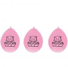 Kislányos party lufi, 6 darab