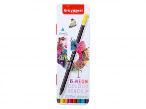 Bruynzeel Expression színes ceruzák neon színekben, 6 darabos doboz