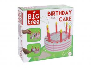 BIG fa születésnapi torta, 13 darabos.