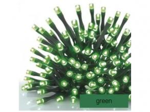 Led fényfüzér , sorolható , beltéri/ kültéri , 100 led , 10 m , zöld fény , időzíthető , IP44 , standard