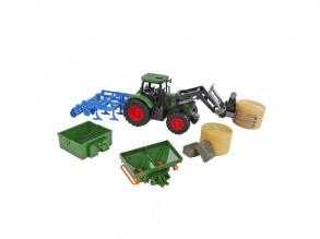 Kids Globe Traktor kiegészítőkkel - 30 cm