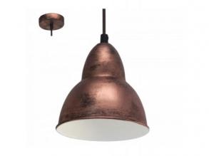 LED lámpa függeszték , mennyezeti , E27 , acél , antik-vörösréz , EGLO , TRURO , 49235