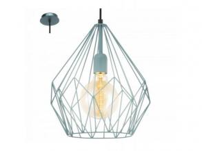 LED lámpa függeszték , mennyezeti , E27 , acél , menta , EGLO , CARLTON , 49259
