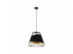 LED lámpa függeszték , mennyezeti , E27 , acél , fekete , EGLO , AUSTELL , 49509