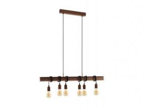 EGLO , 49859 , TOWNSHEND 4 , függeszték lámpa, E27 , 6X60W , IP20