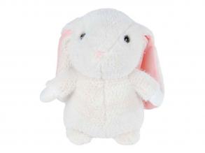 Vigyél haza plüssfigura - hosszúfülű nyúl, fehér, 30 cm