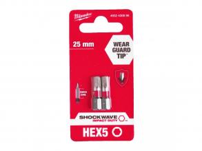 Milwaukee Shockwave bit Hex5 25mm-2db