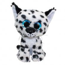 Plüss hiúz, 15 cm, fekete-fehér