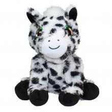 Plüss paci, 15 cm, fekete-fehér