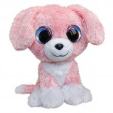 Plüss kutyus, 15 cm, rózsaszín