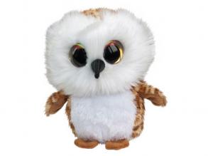 Plüss bagoly, 15 cm, barna