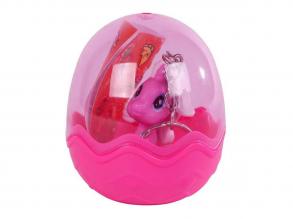 Unikornis kulcstartó tojásban matricákkal, többféle, 1 db