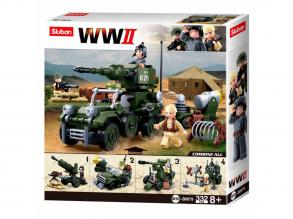 4-az 1-ben építőjáték készlet - Sluban Army WWII