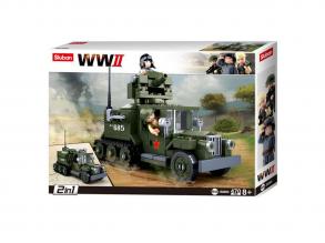 2-az 1-ben építőjáték készlet - Sluban Army WWII