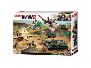Csata a keleti fronton 998 darabos építőjáték készlet - Sluban Army WWII