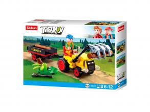 Traktor pótkocsival - Sluban